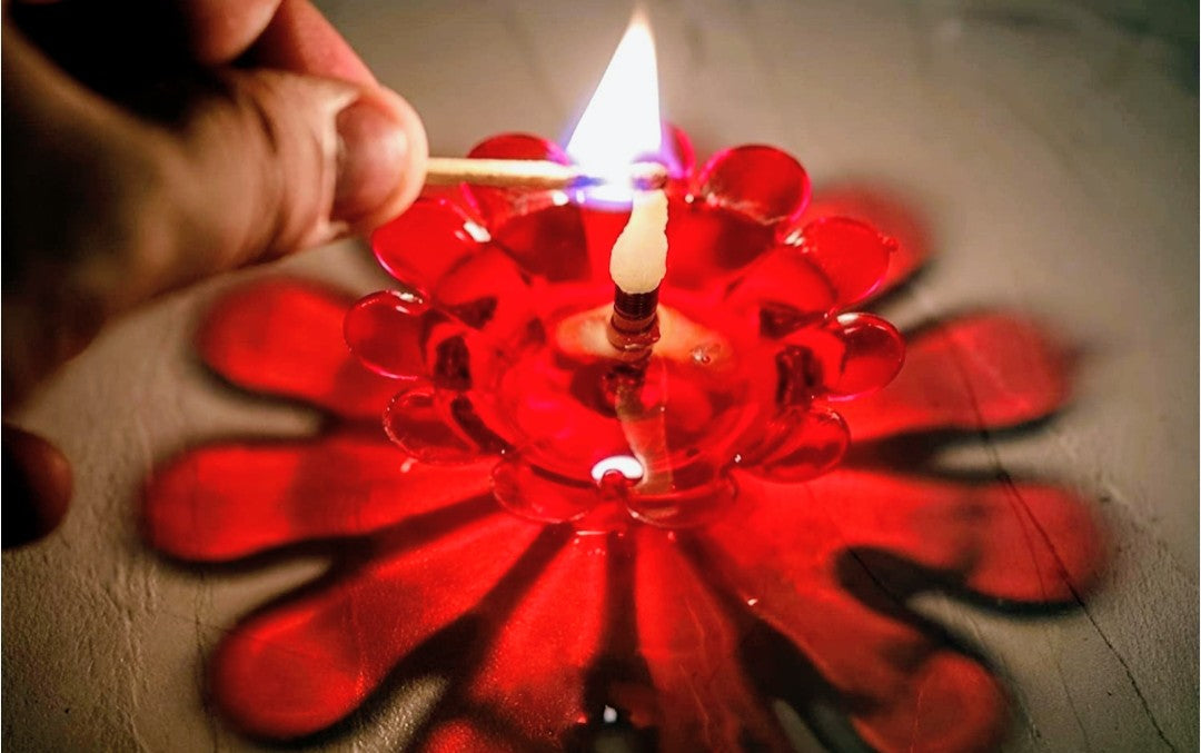 Reusable & Colourful Oil Lamps pack of 12
